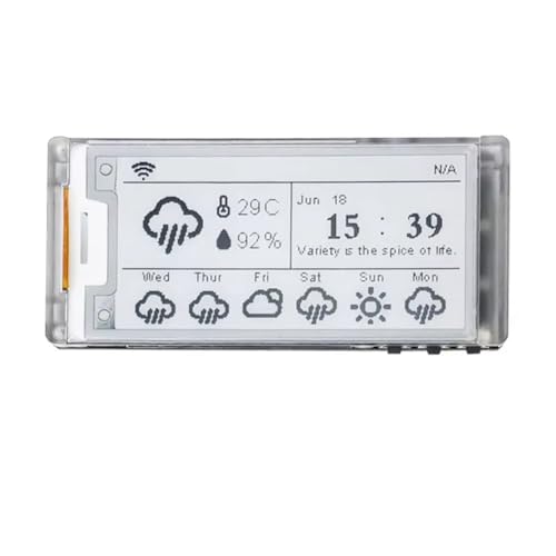 EdLana (エドラナ) Vision Master E213 電子ペーパーモニター 2.13インチ ブラックホワイトLoRa WiFi BLE 価格タグ Meshtastic 915MHz
