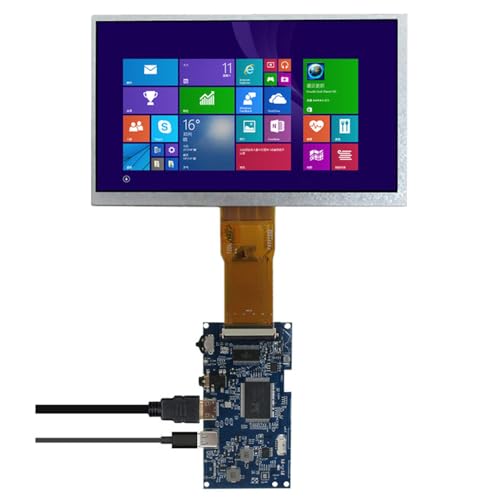 7インチ1024*600 16:9 汎用多目的液晶ディスプレイポータブルmini-HDMI、Type-c,オーディオ、駆動ダッシュボードキットFor Banana Pi、Orange Pi、Windowsコンピュータ補助サブスクリーン、メディアプレーヤーなどのモニタ 7CGQ+873