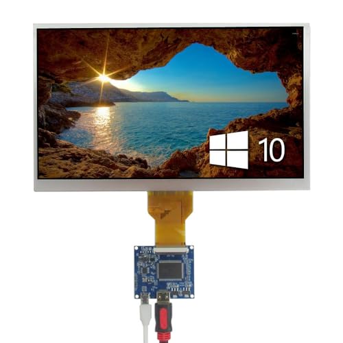 10.1インチ汎用1024x600高輝度液晶ディスプレイポータブル 駆動制御ボードキットFor Windowsコンピュータ補助サブスクリーンなどの多目的モニタ 10.1CGQ+852