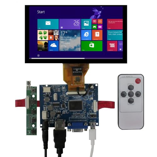 6.5インチ汎用 800x480液晶ディスプレイ容量式タッチパネルポータブルDIY 駆動制御ボードキットFor Banana Pi Orange Pi Windowsコンピュータ補助サブ画面などの多目的モニタ 6.5CTN14+810+DRCMP