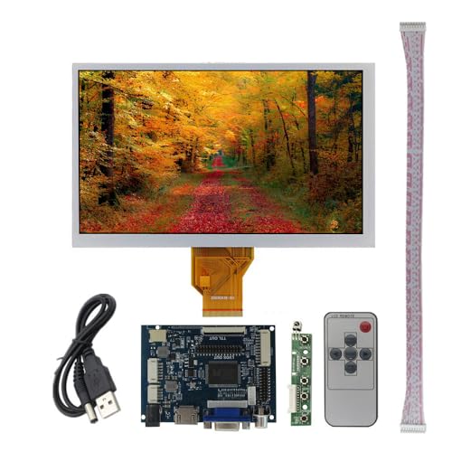 8インチ800*480 16:9 汎用高輝度液晶ディスプレイポータブルDIY VGA 2 AV HDMI駆動制御ボードキットFor Banana Pi Orange Pi Windowsコンピュータ補助サブスクリーンバックイメージなどの多目的モニタ 8CTN64+99