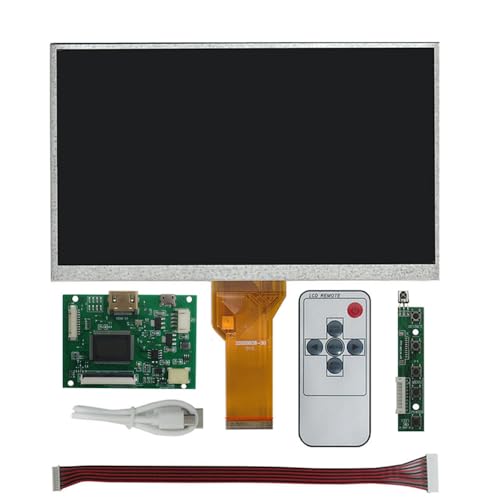 9インチ800*480 16:9 汎用多目的モニタ高輝度液晶ディスプレイポータブルHDMI駆動制御ボードキットFor Banana Pi、Orange Pi、Windowsコンピュータ補助サブスクリーン、メディアプレーヤーなど 9CTN12+168