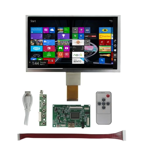 9インチ1024*600 16:9 汎用多目的液晶ディスプレイポータブルHDMIオーディオ駆動制御ボードキットFor Banana Pi、Orange Pi、Windowsコンピュータ補助サブスクリーン、メディアプレーヤーなどのモニタ 9CGQ+812