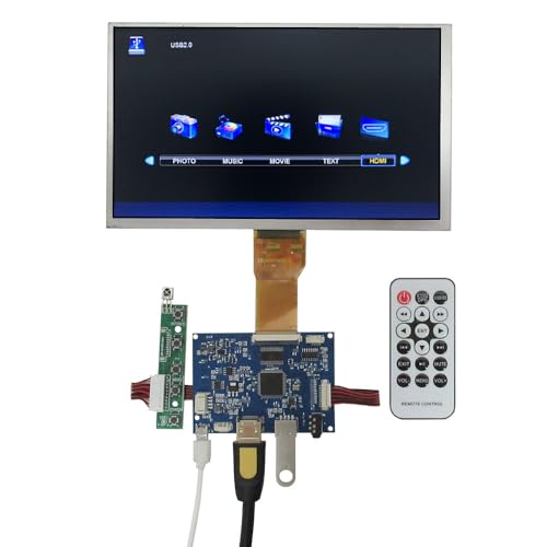 9インチ1024*600 16:9 汎用液晶ディスプレイポータブルDIY HDMI USB U Disk Uディスクドライブ制御ボードキットFor Banana Pi Orange Pi Windowsコンピュータ補助サブスクリーン広告展示などの多目的モニタ 9CGQ+827