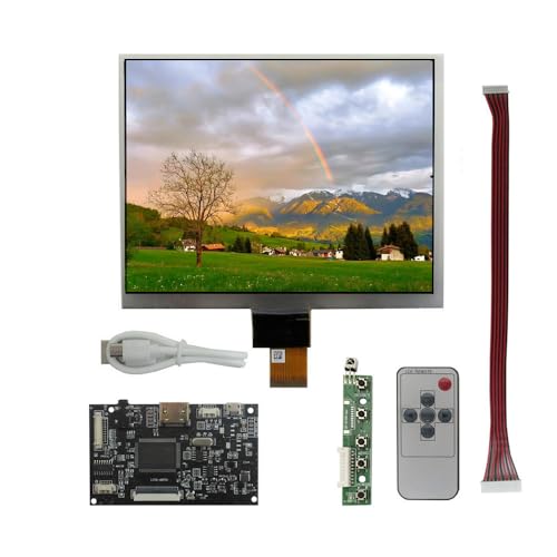 8インチ1024*768 4:3 IPS汎用多用途液晶ディスプレイポータブルHDMIオーディオ駆動制御ボードキットFor Banana Pi、Orange Pi、Windowsコンピュータ補助副画面、メディアプレーヤーなどのモニタ 8C01E+815