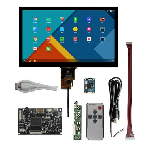 8インチポータブル汎用多用途1024*600 16:9 液晶ディスプロイメントタブルHDMIオーディオ駆動制御ボード、容量式USBタッチ・スクリング・フォー・バナナ・ピ、Orange Pi、Windowsコンピュータ補助サブスクリプションなどのモニタ 8C08A+815+DRCMP
