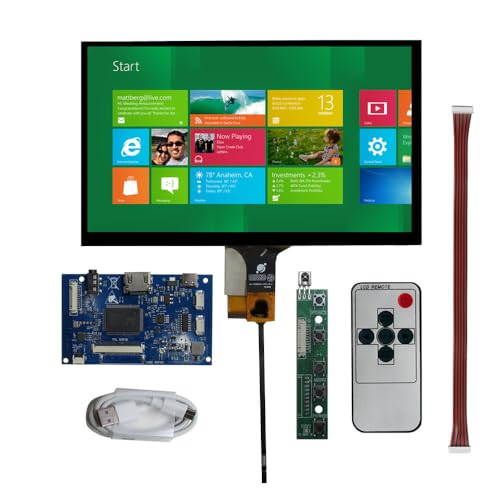 9インチ 1024x600汎用液晶ディスプレイ容量式タッチパネルポータブルDIYオーディオHDMI駆動制御ボードキットFor Banana Pi Orange Pi Windowsコンピュータ補助副画面などの多用途モニタ 9CGQ+812-TOUCH