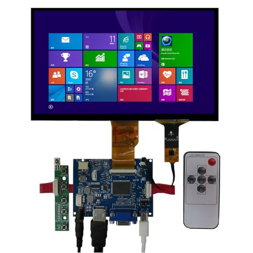 9インチ汎用1024x600液晶ディスプレイ容量式タッチパネルポータブルDIY 駆動制御ボードキットFor Banana Pi Orange Pi Windowsコンピュータ補助副画面などの多目的モニタ 9CGQ+810+DRCMP