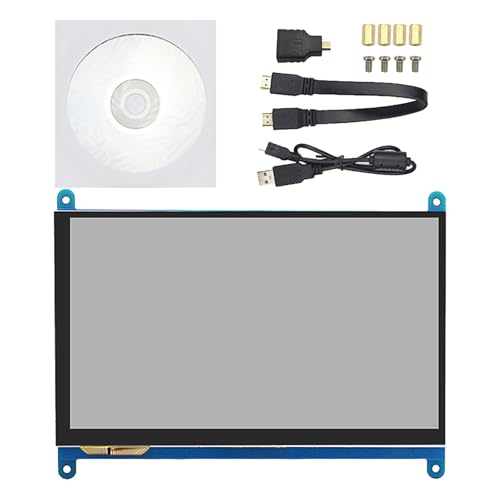 Ywmsfl 7 インチタッチ可能なスクリーンコンピュータ 1024 × 600 ディスプレイ LCD 容量性スクリーン 4B/3B++ 複数のタッチ