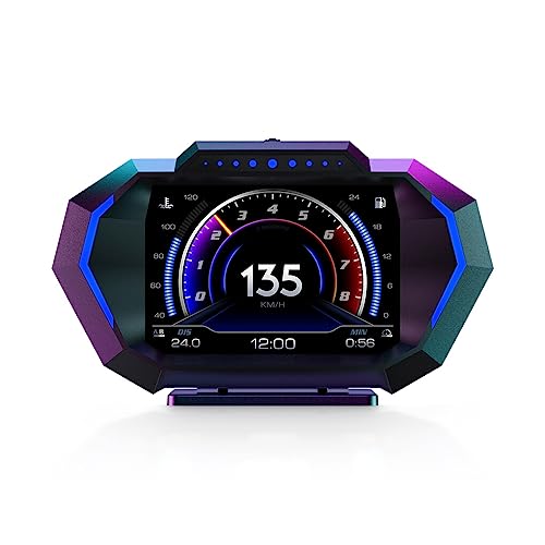 EDHUUJSI 車のデジタル HUD ディスプレイ便利で耐久性のある車をスマートダッシュボードに変える車のデジタルヘッドアップディスプレイ速度 FLW000000141228