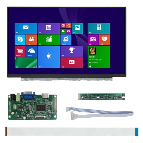 11.6インチ1366*768 16:9 汎用多目的ポータブル液晶ディスプロイメントタブル HDMI VGA駆動制御ボード、For Banana Pi、Orange Pi、Windowsコンピュータ補助サブスクリプションなどのモニー 11.6C1366+CEDP