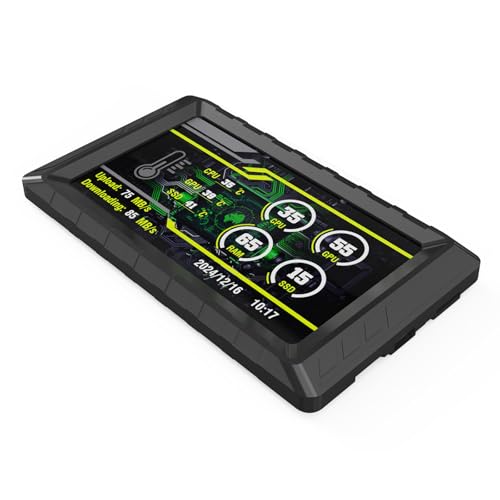 ANLISHI Thin Five 小型ディスプレイスクリーンハイライト 854x480 720P 解像度コンピュータゲームコンソール用ダイナミック背景設定コンパクトサイズホワイト小型ディスプレイ