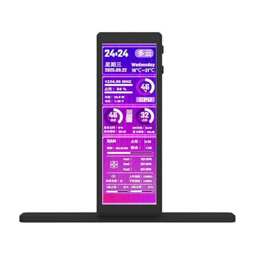 ZYADOCIANX G58X 小型 LCD ディスプレイコンピュータケース用 4.58 インチ画面と機械加工アルミフレーム LCD 小型デジタルスクリーン