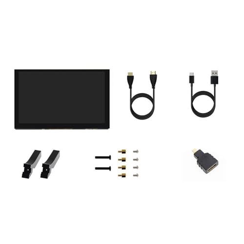 Xjdzineq ポータブル 5 インチタッチ可能なスクリーンモニター 1024x600 簡単インストール HDTV アダプタ 3B + 4B 開発ボードアクセサリー用容量性タッチ可能な USB モニター