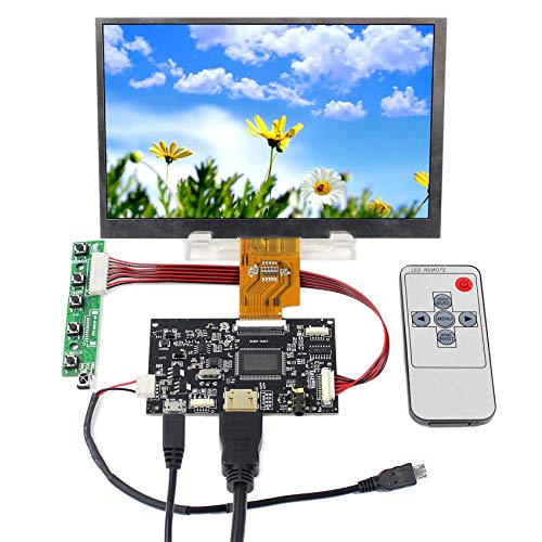 VSDISPLAY 7インチ液晶パネル AT070TNA2 解像度1024x600 画面360°回転支持 HDMI USB コントローラー VS-TY2660H-V815,AT070TNA2