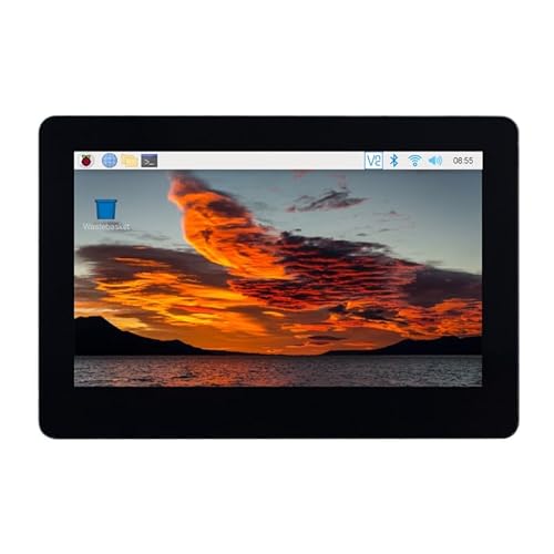 TUOPUONE 4.3インチDSIディスプレイ、800×480解像度、IPSワイドビーールディスプレイ、薄くて軽いデザイン、タッチ機能付き(43H-800480-IPS-CT-B)