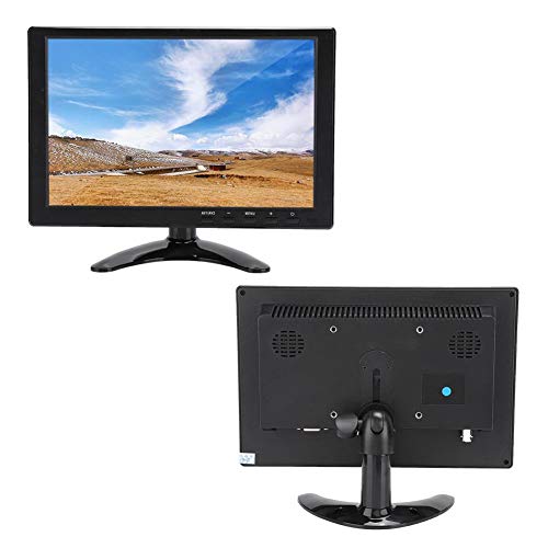 Acouto モニター ディスプレイ HD LCD 10.1インチ 1280x800 16:10 ユニバーサル TFT LCDスクリーン ABS HDMI/VGA / AV入力100-240Vスピーカー付 WLEDバックライト ブラケット段ボール付き(米国プラグ) Acoutoach2kopvme-01