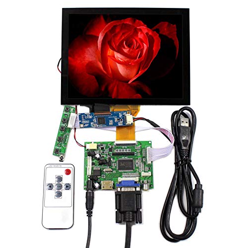 VSDISPLAY HDMI VGA 2AV LCDコントコーラー 8インチ 解像度800x600 TTL 50ピン 静電容量 タッチ LCDディスプレイ VS-TY2662-V1EJ080NA-05AVS080TC-A1