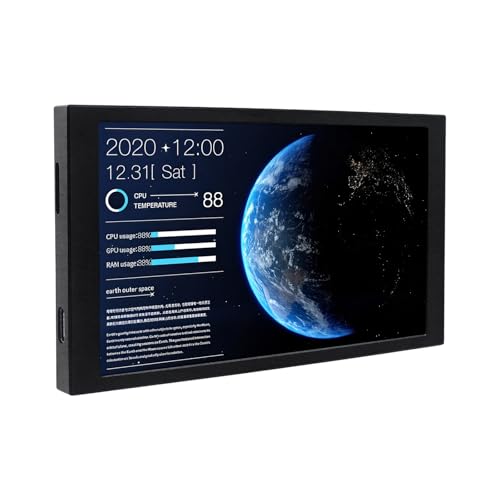 ZYADOCIANX デスクトップ用5.2インチコンピュータモニターUSBタイプC電源リアルタイムハードウェア画面