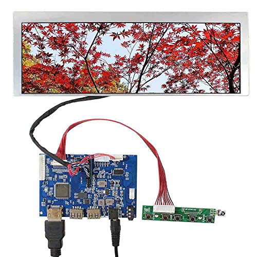 VSDISPLAY 9.1インチ 解像度 822x260 液晶 ディスプレイ LQ091B1LW01 HD USB LCD コントローラー 360度画面回転支持 VS-TY2660H-V818LQ091B1LW01
