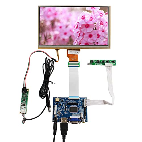 VSDISPLAY 9インチ タッチ液晶 AT090TN12 解像度800x480 FPC 50ピン HDMI VGA 2AV LCDコントコーラー VS-TY2662V1-99,AT090TN10TP