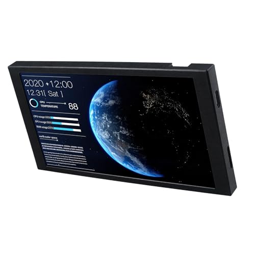 Stebcece 5.2 インチ USBC PC 用セカンダリディスプレイ CPU GPU モニタリング 動的編集可能なテーマ 軽量ポータブルスクリーン ポータブルコンピュータ拡張スクリーン