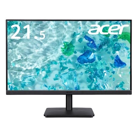 Acer V227QHbi 5年フル保証 (21.5型/ 1920×1080/ HDMI、ミニD-Sub/ ブラック/ スピーカーなし/ ゼロフレーム/ VA/…