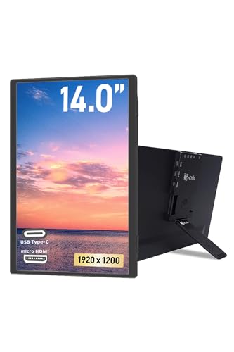 GeChic Corporation GeChic ゲシック モバイルモニター 14インチ On-Lap M141E オンラップ FHD 1920×1200 縦置き対応 省エネ HDMI USB Type-C 本体最薄部厚み7.1mm 視野角 即起動 GEC-ON-LAP/M141E