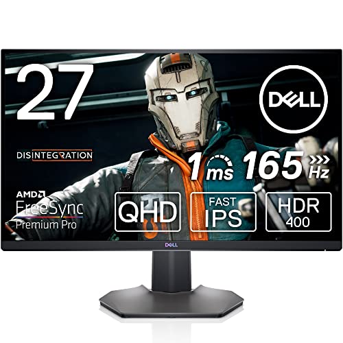 Dell S2721DGF 27インチ ゲーミングモニター ゲーミング ディスプレイ (FPS向き/QHD/Fast IPS/DisplayPort HDMI x2/縦横回転 高さ調整/1ms/165Hz/NVIDIA G-SYNC Compatible/AMD FreeSync Premium)