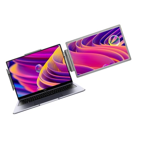 COOLHOOD 多機能ポータブル スクリーン エクステンダー 14 インチ サイズ、USB タイプ C HDTV 接続機能とエンターテイメント セカンダリ モニターを備えています。