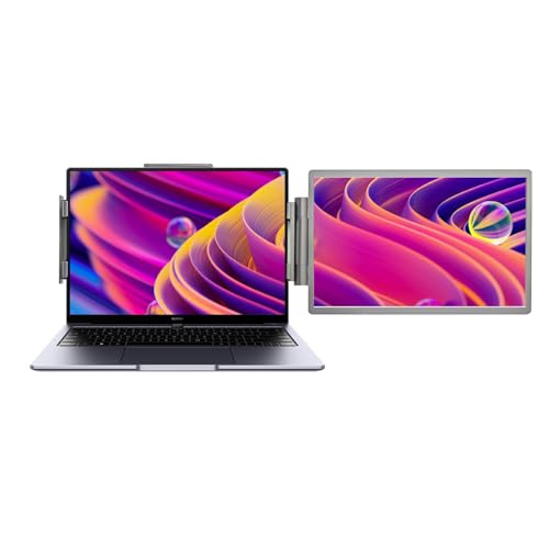 APGLSXY ポータブルディスプレイ 14 インチサイズ高精細 1080p ラップトップモニター画面エクステンダープラグアンドプレイ多目的使用セカンダリモニター