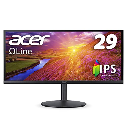 Acer ウルトラワイドモニター CB292CUbmiiprx 29インチ IPS 非光沢 UWFHD 1ms(VRB) 75Hz HDMI FreeSync スピーカー搭載 VESAマウント対応(100mm x 100mm)高さ調整 スイベル チルト フリッカーレス ブルーライト軽減