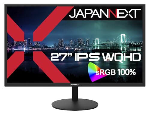 JAPANNEXT 【ECサイト限定】JAPANNEXT 27インチ IPSパネル搭載 WQHD(2560x1440)解像度 液晶モニター JN-IPS27Q HD