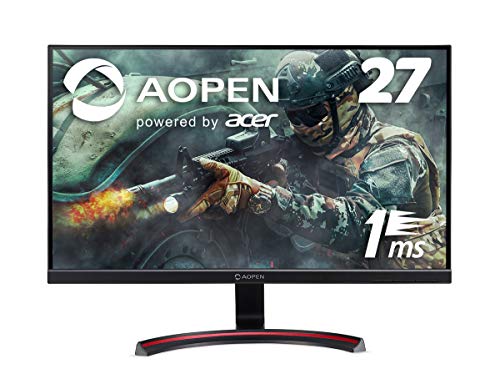 AOPEN ゲーミングモニター 27MX1bmiix 27インチ 75Hz 1ms TN フルHD PS4 FPS向き HDMI×2 スピーカー内蔵 VESA Free Sync ディスプレイ 3年保証