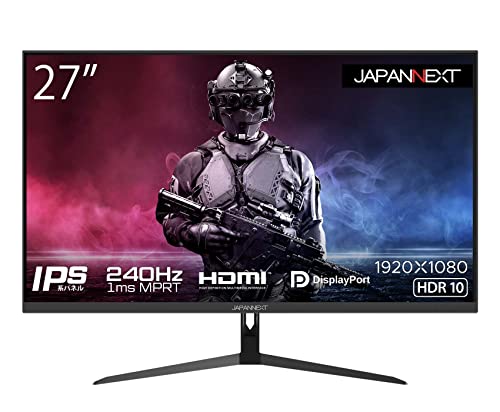 JAPANNEXT 27インチ ゲーミングモニター フルHD 240Hz JN-IPS27FHDR240