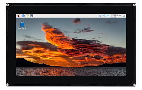 TUOPUONE 10.1インチ 静電容量式タッチスクリーンLCD(F) ケース付き 1024×600 HDMIインターフェース 各種システム&デバイス対応