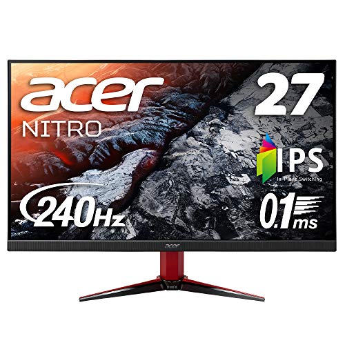 Acer ゲーミングディスプレイ VG272Xbmiipx 27型ワイド IPS 非光沢 フルHD 0.1ms(GTG) 240Hz HDMI DisplayHDR 400 G-SYNC Compatible フリッカーレス