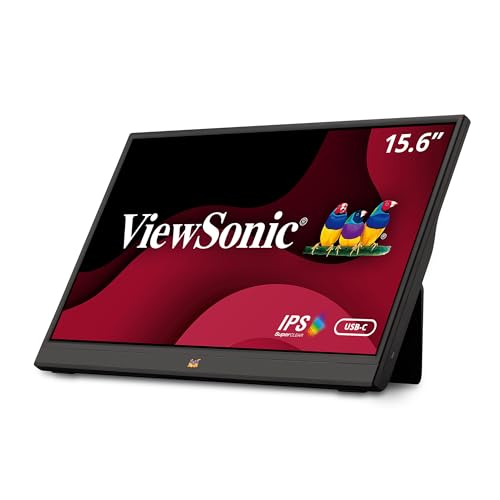 ViewSonic VA1655 VA 15.6型ワイド液晶ディスプレイ (1920×1080 / mini HDMI、USB Type-C / ブラック / スピーカー / Full HD、IPSパネル)