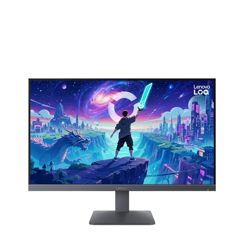 Lenovo 【amazon.co.jp限定】Lenovo LOQ 27Q-10 モニター (27インチ IPS WLED液晶 QHD(2560x1440) 180Hz 0.5ms (MPRT)/1ms(GtG) 光沢あり チルト対応 VESA) ルナグレー 68F3GACBJP