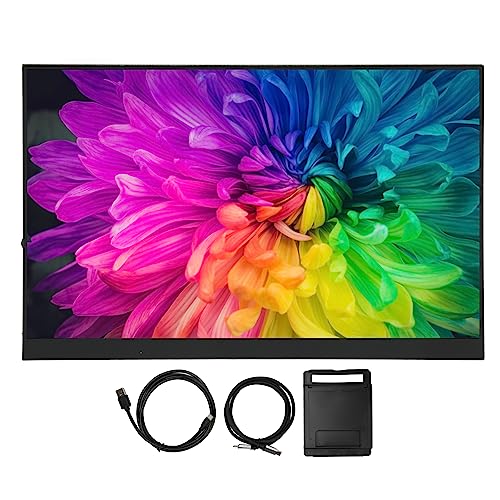 NutriEss 16 インチ タッチスクリーン モニター HD 1920x1200 デュアル スピーカー ポータブル タイプ C ゲーム拡張ディスプレイ PC スイッチ P S5 X ボックス用 NutriEsssnbevcy89a