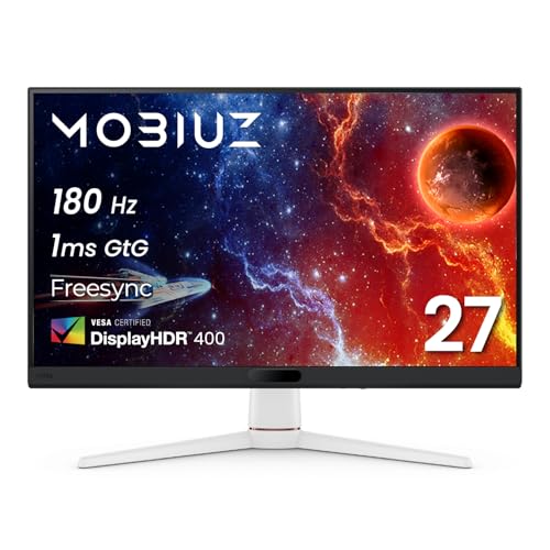 ベンキュージャパン BenQ MOBIUZ EX271 ゲーミングモニター(27インチ/Full HD/180Hz/1ms/HDR 400/スピーカー(2.5W×2)搭載/FreeSync/輝度自動調整(B.I.+ Gen2)搭載)