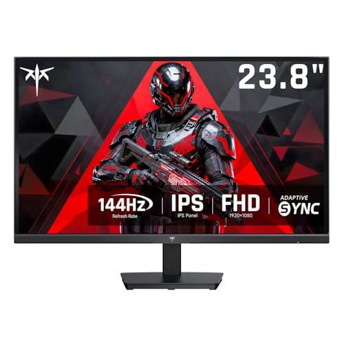 KTC 24インチ コンピューターモニター FHD 144Hz オフィスゲーミングモニター IPS アダプティブ同期 HDMI DPポート コントラスト比1500:1 ブルーライトフィルター チルト調整可能 H24B9S