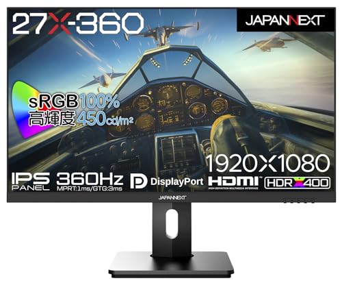 JAPANNEXT PCモニター・液晶ディスプレイ JN-360IPS27FHDR-HSP [27インチ]