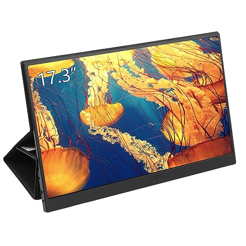 Vbestlife モバイルモニター 17.3 インチ 1080P FHD IPS モバイルディスプレイ 疲れ目軽減 HDMI Type C スタンド付 //Switch/PC スマホなど対応 Vbestlifesyw3xit4ou