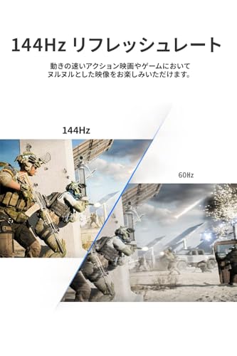 EHOMEWEI モバイルモニター 16インチ 144Hz 2.5K QHD IPS ゲーミングモニター 光沢 超薄型 アスペクト比 切替可 DCI-P3 100% デジタルシネマ規格 メーカー保証3年 FreeSYNC対応 SP-160NW