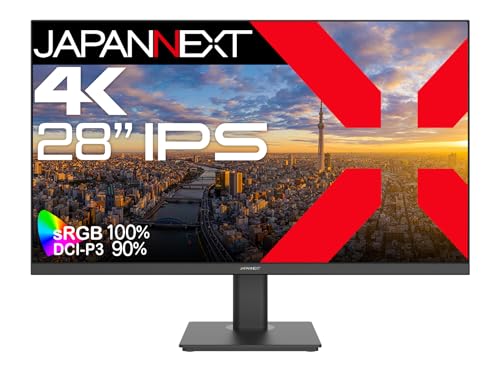 JAPANNEXT 【Amazon.co.jp限定】JAPANNEXT 28インチ IPSパネル搭載 4K(3840x2160)解像度 液晶モニター JN-i283U HDMI DP HDR sRGB:100% DCI-P3:90%
