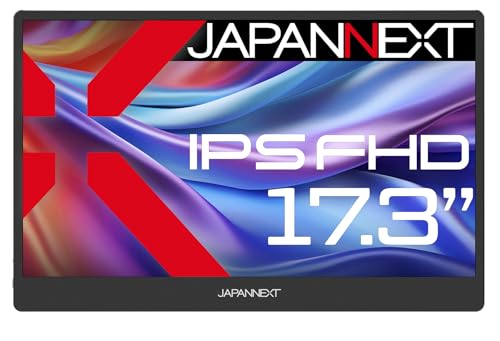 JAPANNEXT ｜ジャパンネクスト モバイル液晶ディスプレイ(17.3型/ IPS/ FullHD 1920×1080/ 60Hz/ 16ms)(ブラック) JN-MD-IPS1730FHDR-N 返品種別A