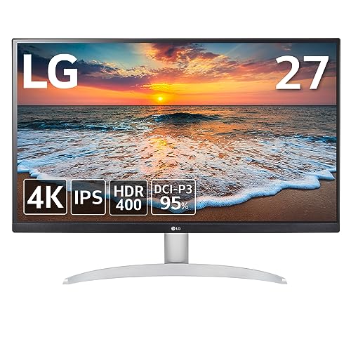 LG Monitor 27UP600-W、27インチ、HDMI2x、DP1、3840x2160ピクセル、5ms応答、60Hz、IPSパネル、AMD FreeSync、HDR。 27UP600-W.AUM