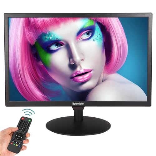 Benmiuko 20インチ モニタリング ディスプレイ スクリーン セキュリティカメラ モニター LCD 多機能インターフェース HDMI、BNC、VGA、AV、USB入力CCTVコンピューターモニター内蔵スピーカー1600x900フルHD 20 inch