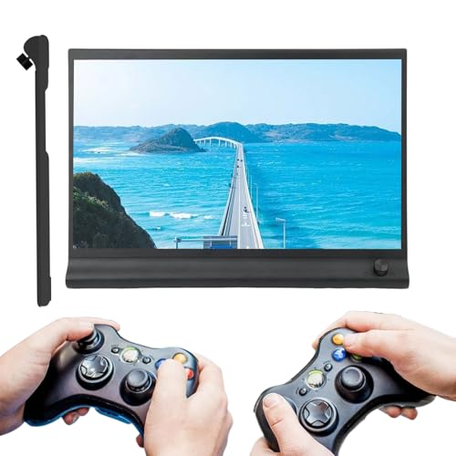 外部モニター - 軽量 トゥルーカラー ディスプレイ デバイス 15.6インチ,スリム 旅行 モニター | ノートパソコン PC タブレット メディア ホーム 室内 愛好家 家族向け YV3ULQCTBVU7B49EH